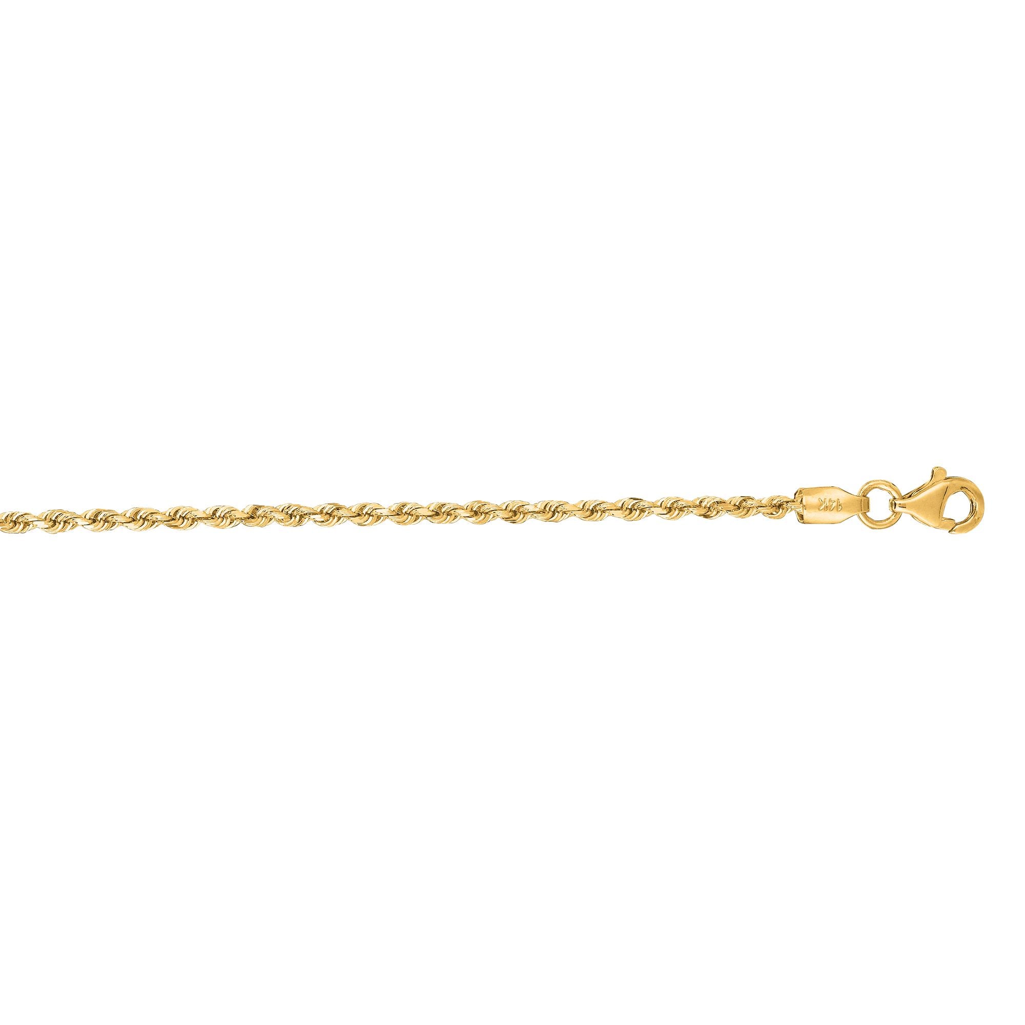 14K Gold 22" 1.8mm Royal Rope Chain