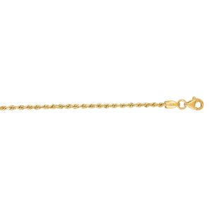 14K Gold 30" 1.8mm Royal Rope Chain