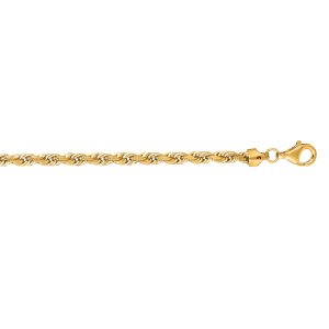 14K Gold 26" 7mm Solid Royal Rope Chain