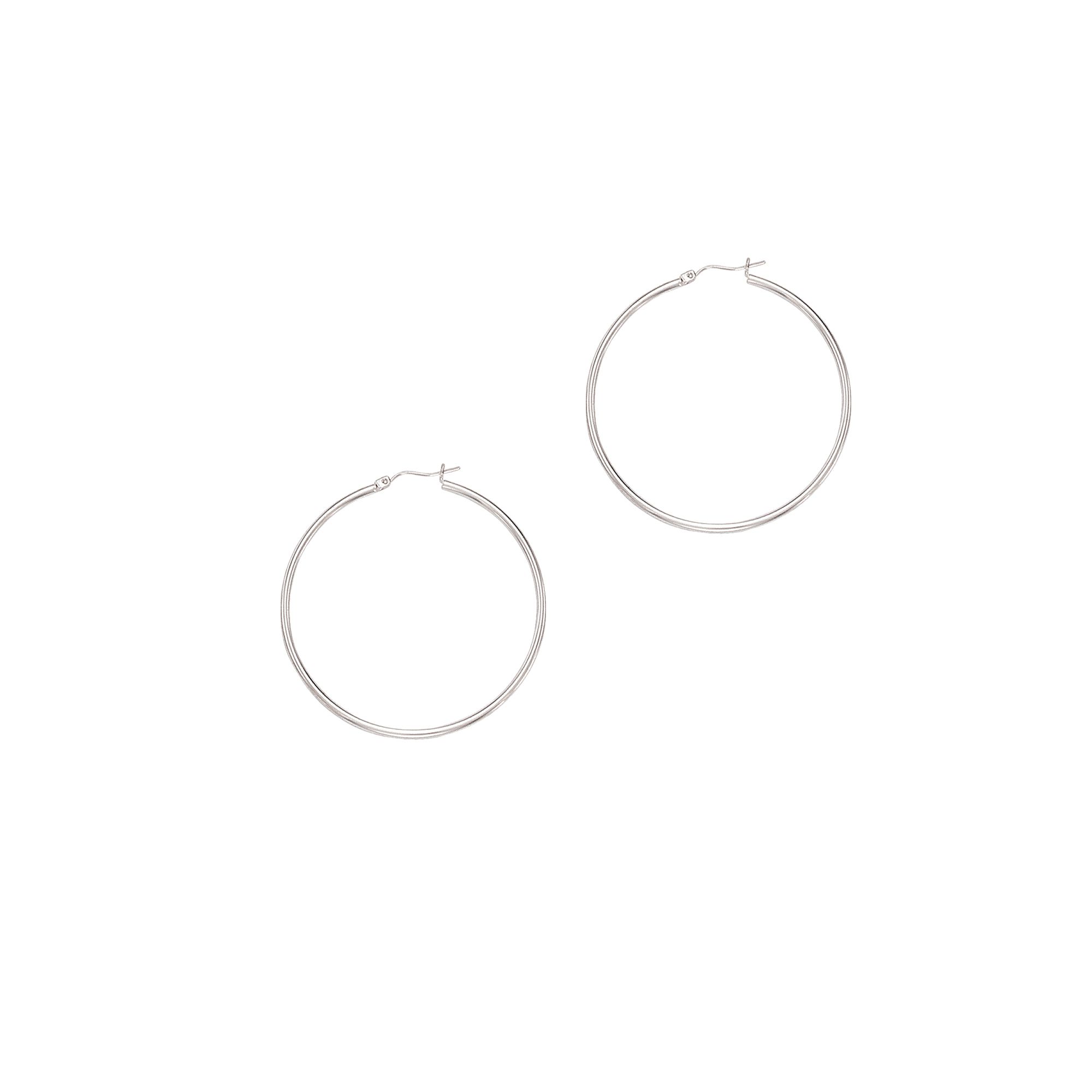 14K Gold 2x50mm Hoops