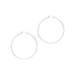 14K Gold 2x60mm Hoops