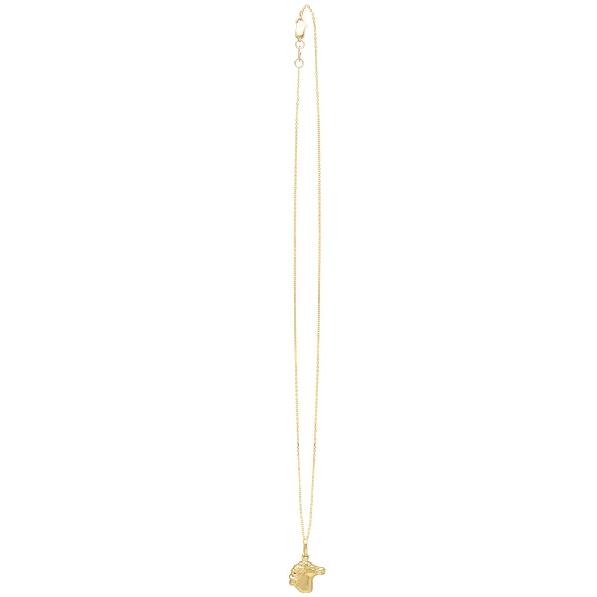 14K Medium Horse Head Pendant