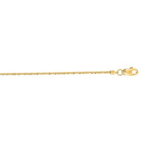 14K Gold 1.1mm Sparkle Chain