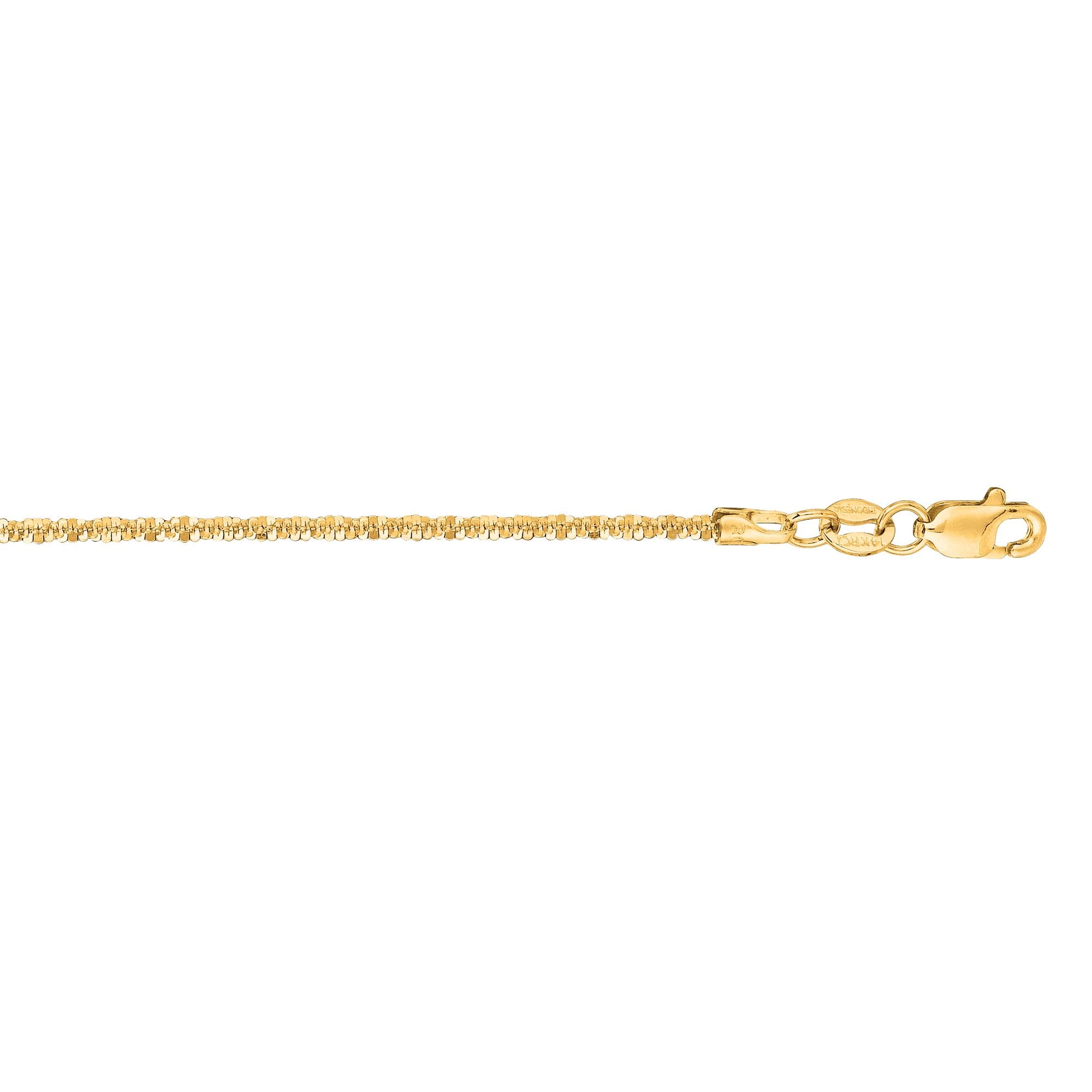 14K Gold 1.5mm Sparkle Chain