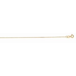 14K Gold 0.87mm Diamond Cut Cable Chain