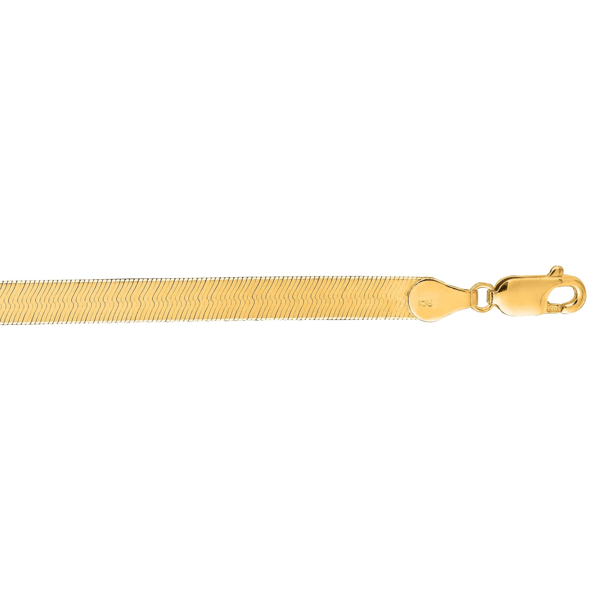 14K Gold 18" 5mm Imperial Herringbone Chain