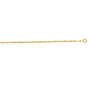 14K Gold 1.8mm Singapore Chain