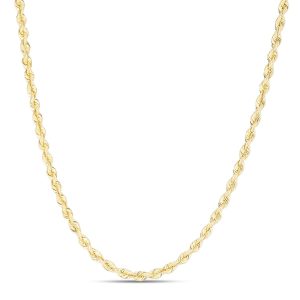 14K 3mm Silk Rope Chain