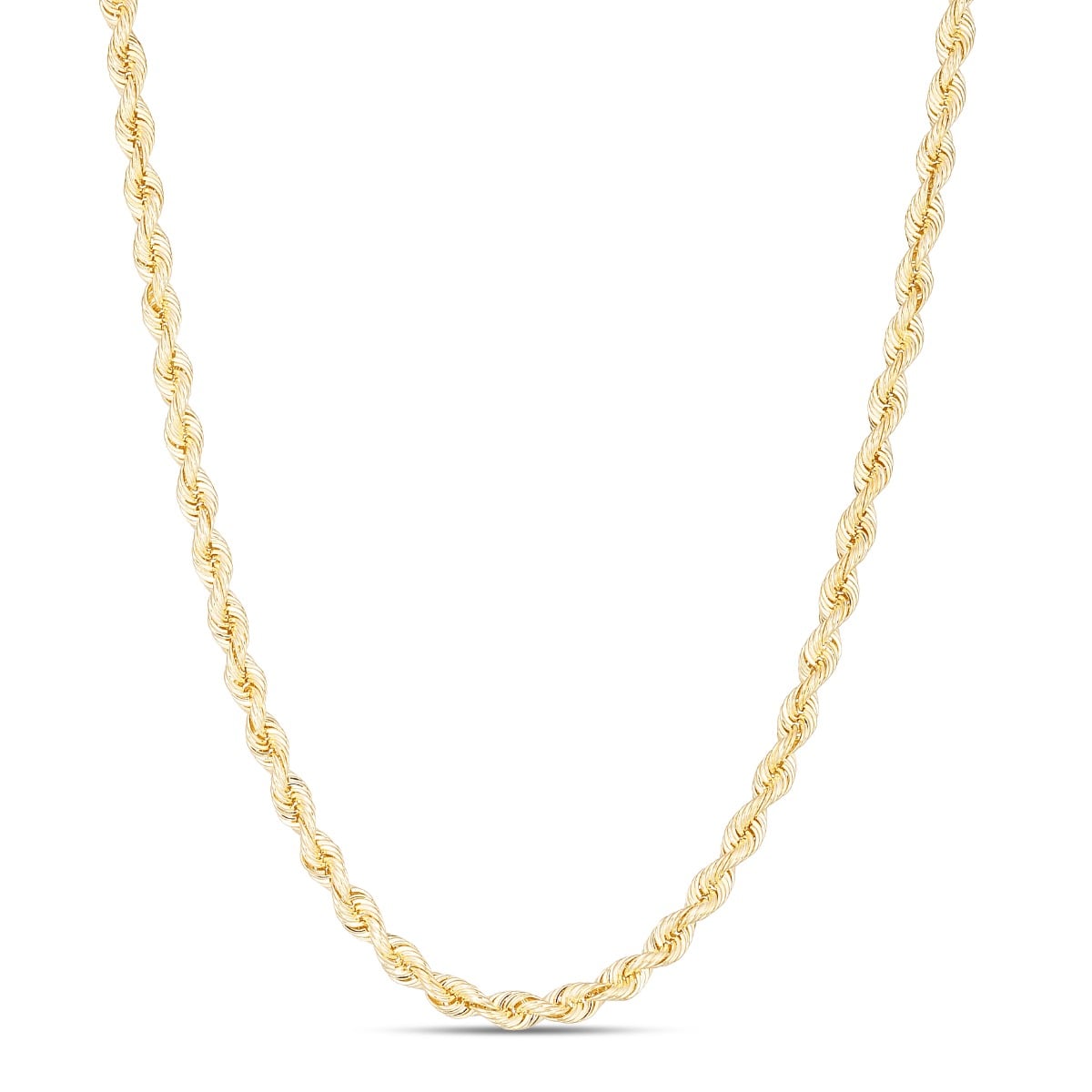 14K 3.7mm Silk Rope Chain