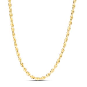 14K 4.3mm Silk Rope Chain