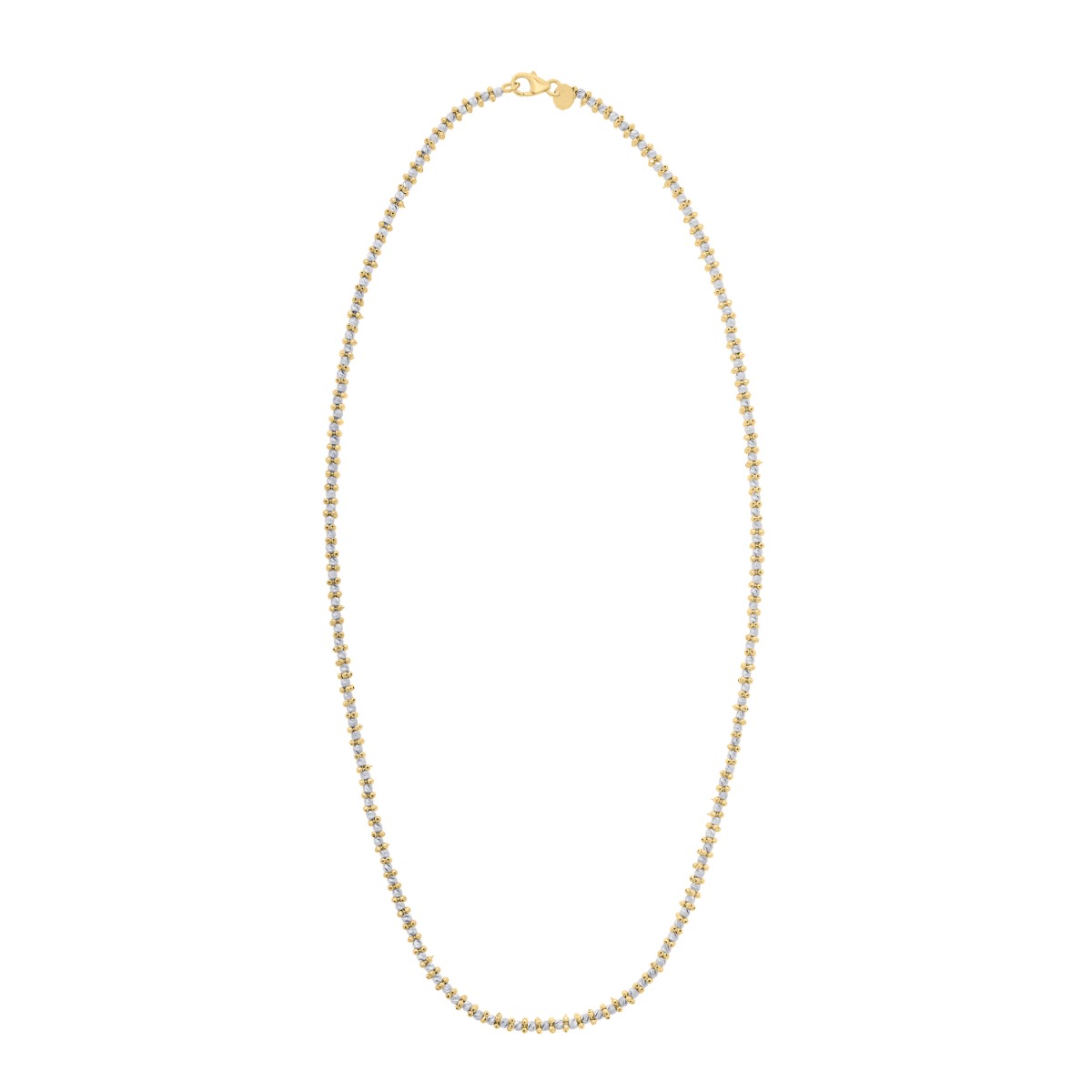14K Gold Pallina Bead TT Chain