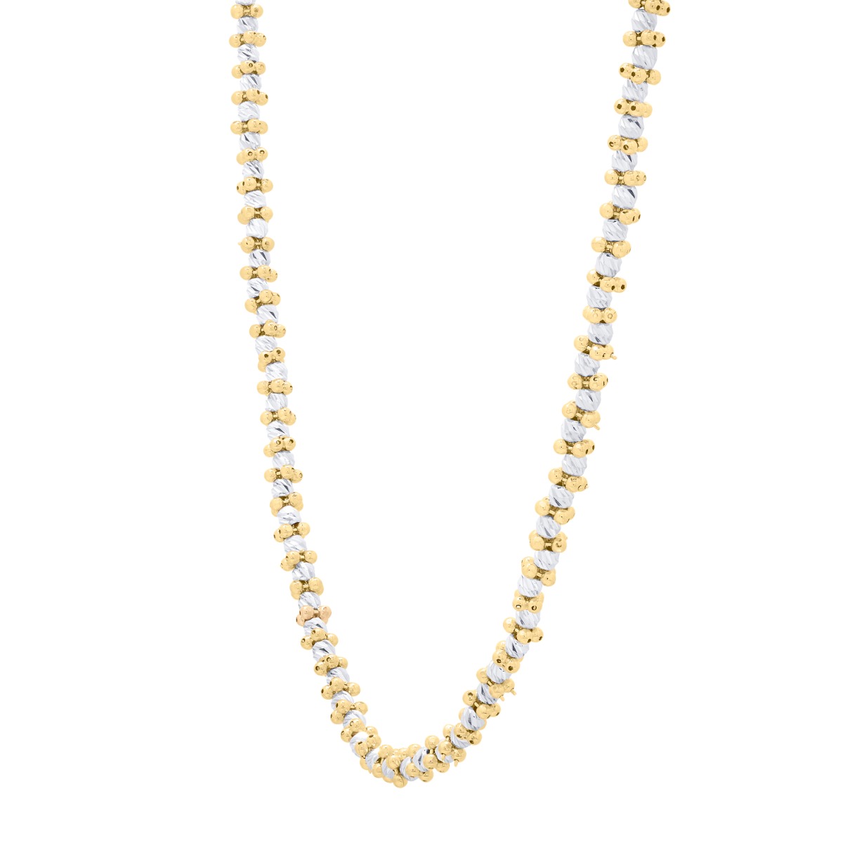 14K Gold Pallina Bead TT Chain