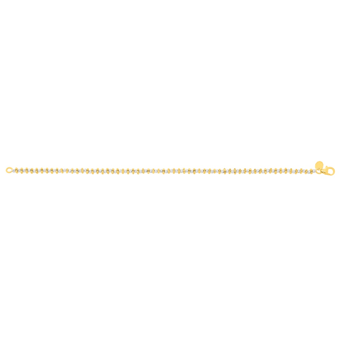 14K Gold Pallina Bead TT Chain