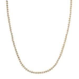 14K Gold Pallina Bead TT Chain