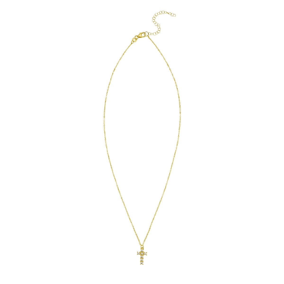 14K Diamon'Oro Cross Necklace