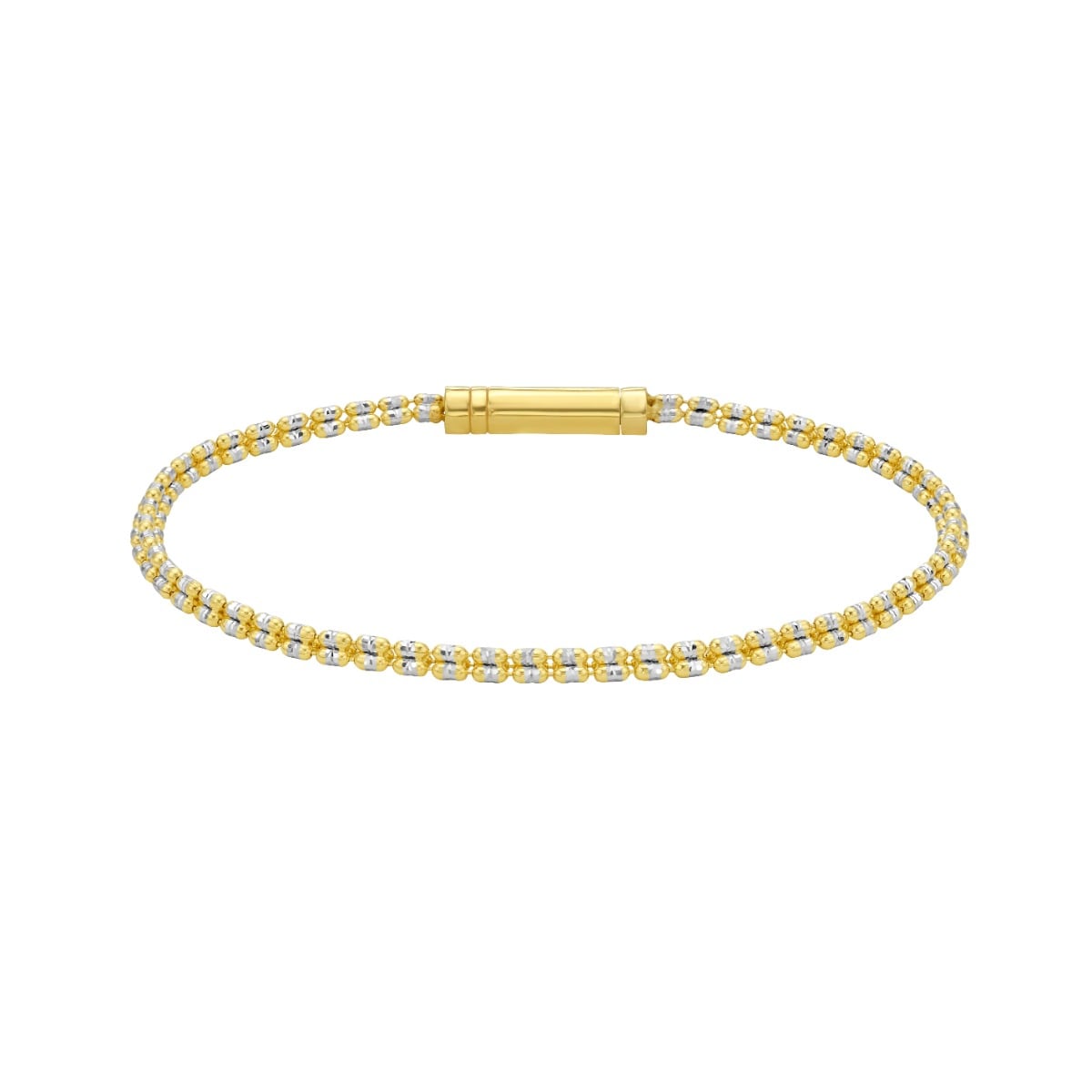 14K 2.74mm Fancy Ice Chain Bracelet