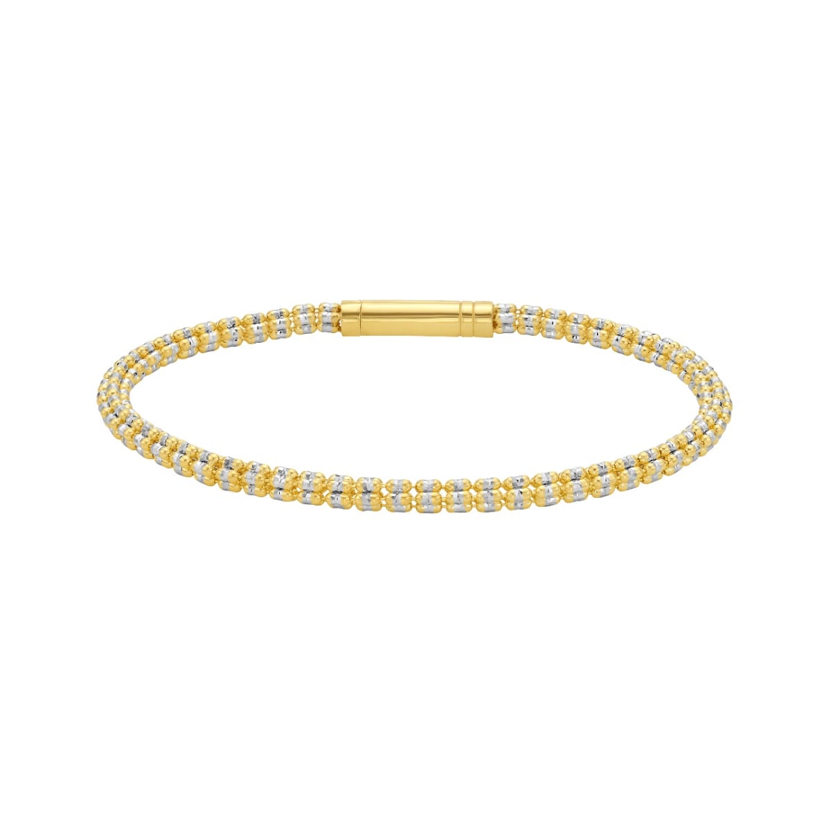 14K 3.3mm Fancy Ice Chain Bracelet