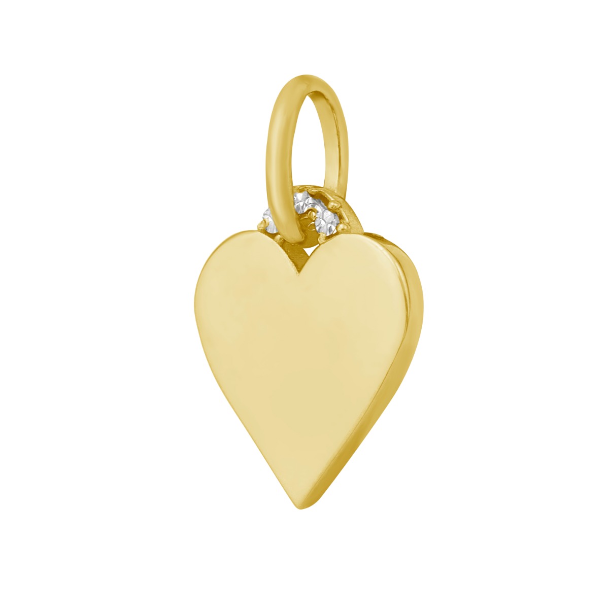 14K Polished Heart Charm