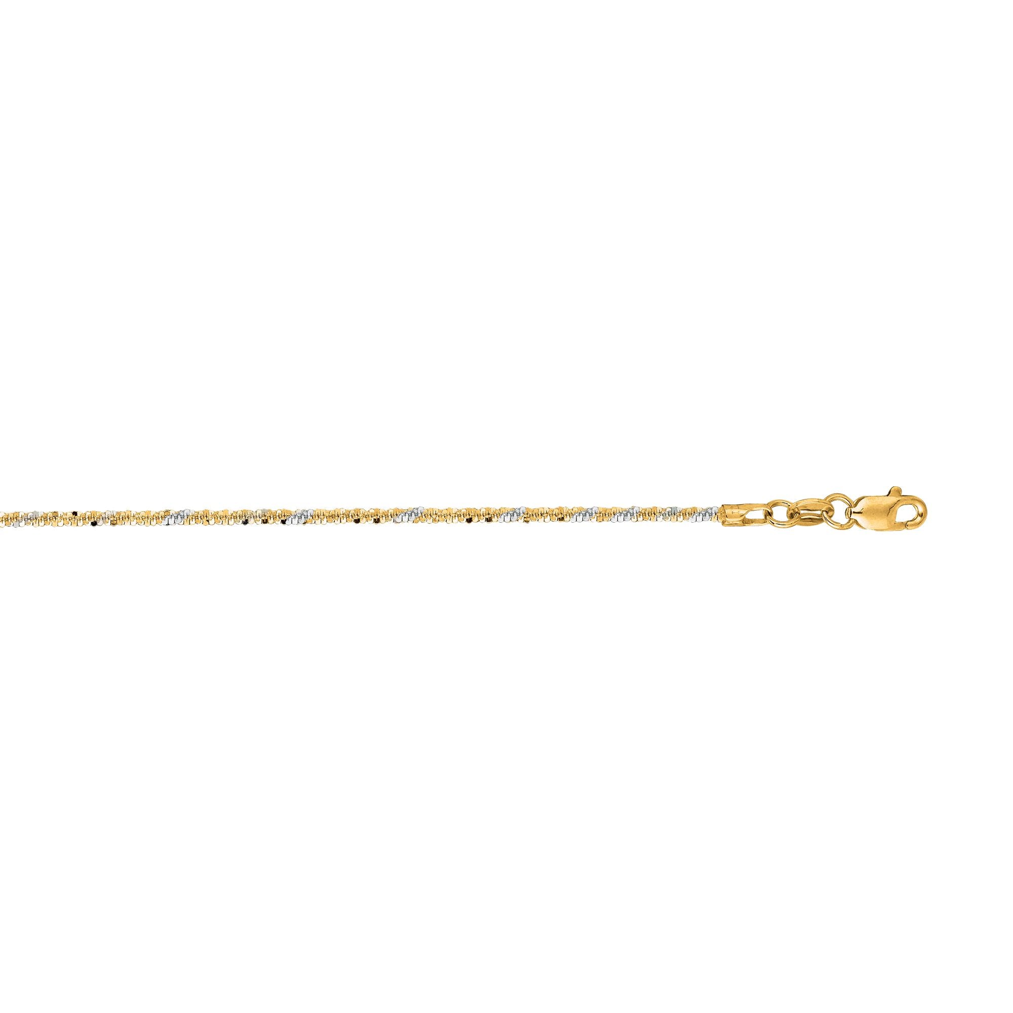 14K Gold 1.5mm Sparkle Chain