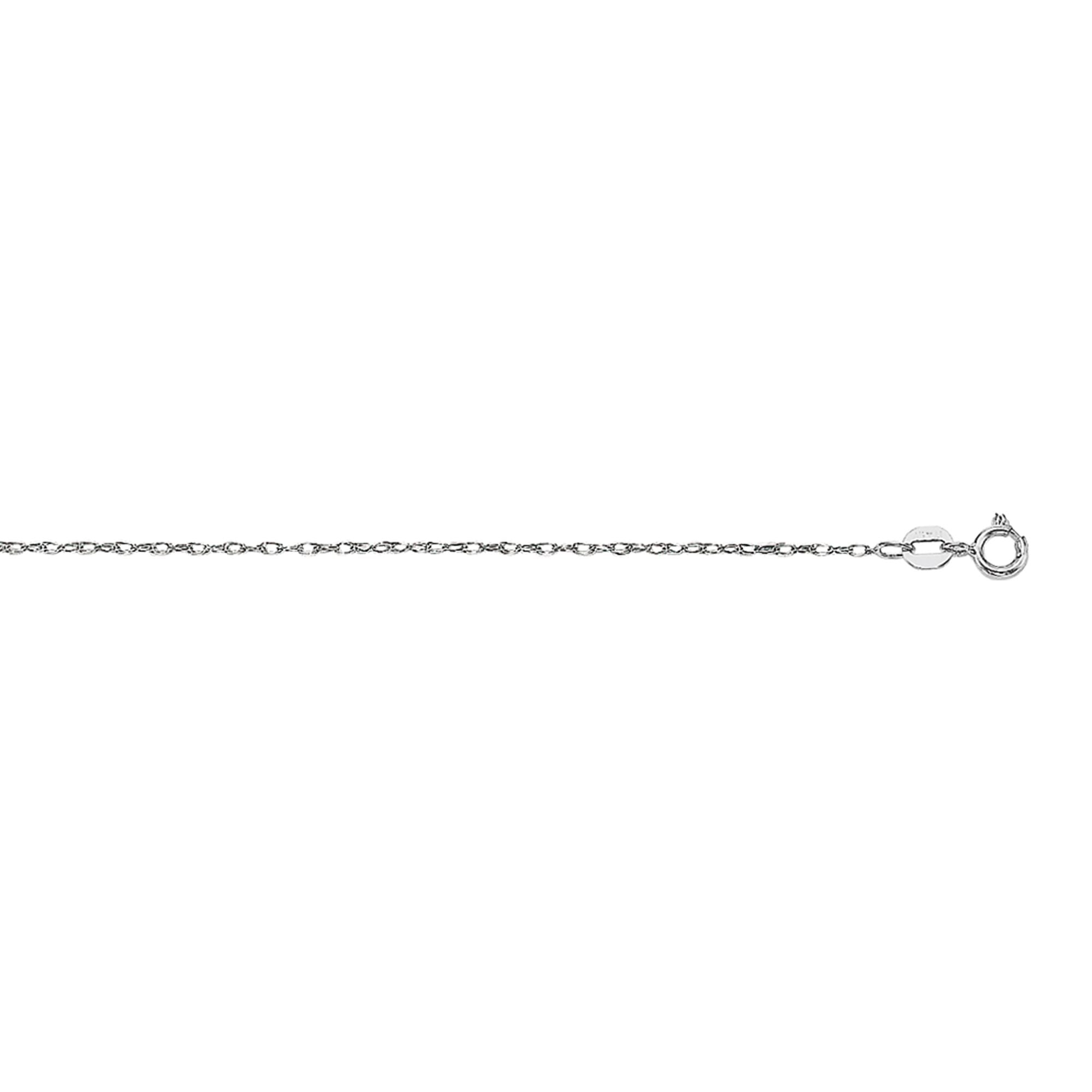 14K Gold .85mm Machine Rope Chain (Carded)