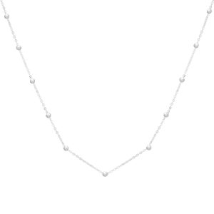 14K Saturn Bead Chain Necklace