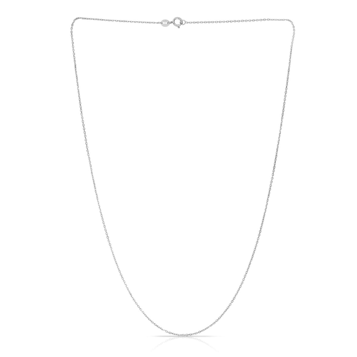 14K Gold 1.1mm Diamond Cut Cable Chain
