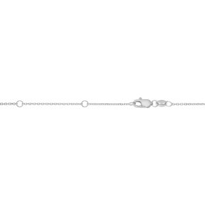 14K Gold 0.87mm Double Extendable Diamond Cut Cable Chain