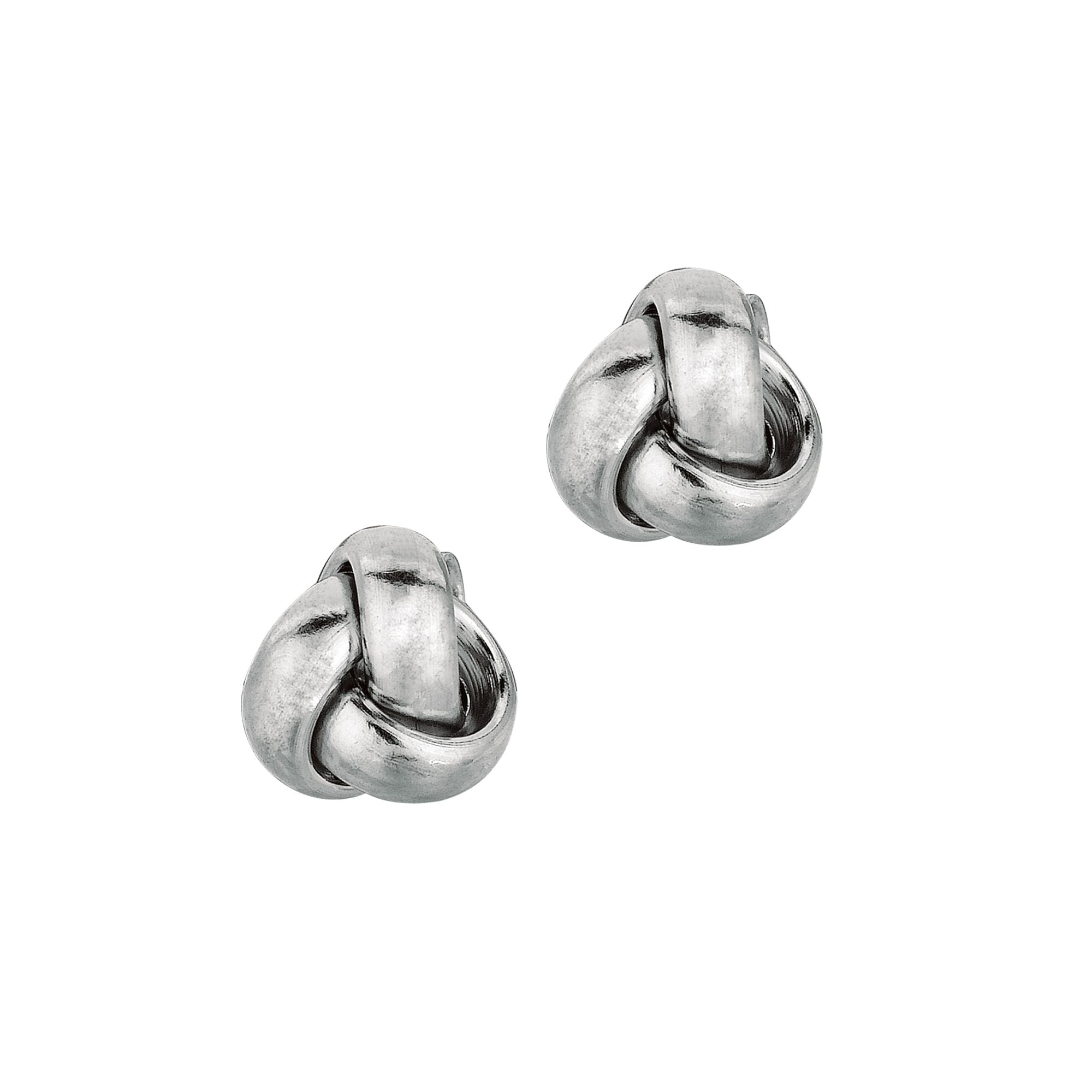 14K Gold Mini Classic Polished Love Knot Stud Earring