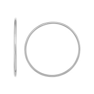 14K Gold 1.2x30mm Endless Hoops