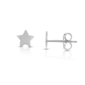 14K Gold Polished Star Stud Earring