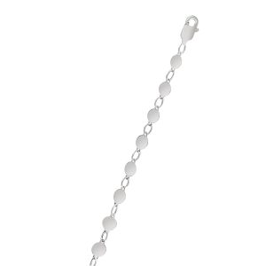 14K Gold Round Mirror Chain