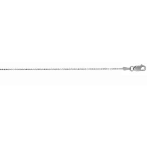 14K Gold 0.9mm Diamond Cut Bead Chain
