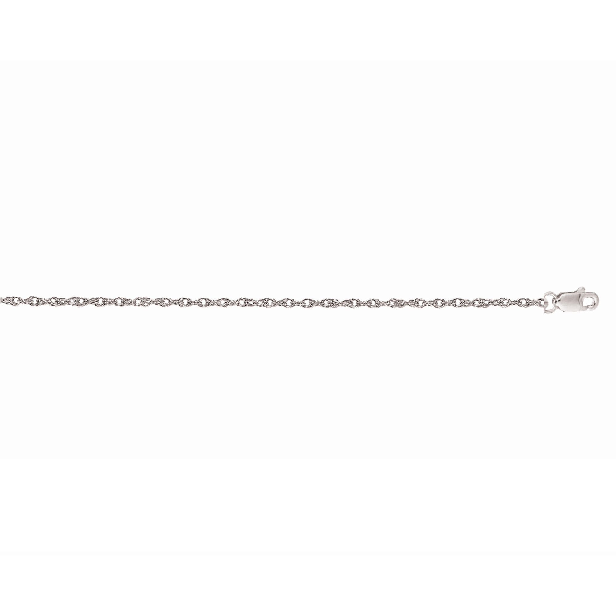 14K Gold .85mm Machine Rope Chain (Carded)