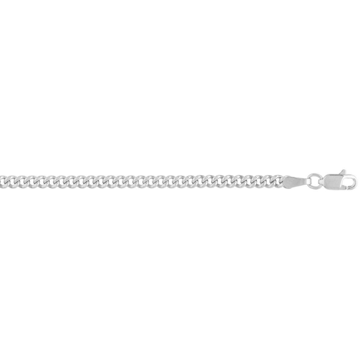 14K Gold 2.2mm Light Gourmette Chain