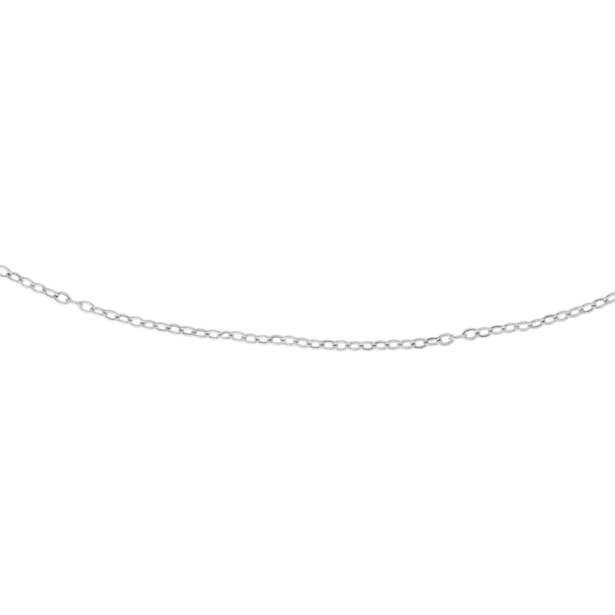 14K Gold 2.3mm Textured Cable Chain