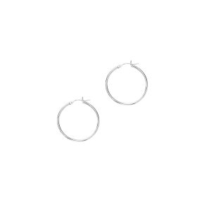 14K Gold 2x30mm Hoops