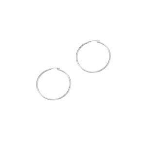 14K Gold 2x40mm Hoops