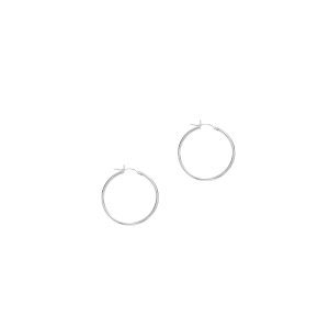 14K Gold 1.5x25mm Hoops