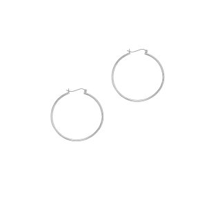 14K Gold 1.5x40mm Hoops