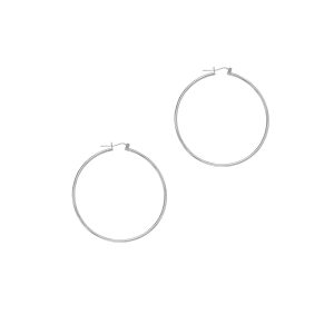 14K Gold 1.5x45mm Hoops
