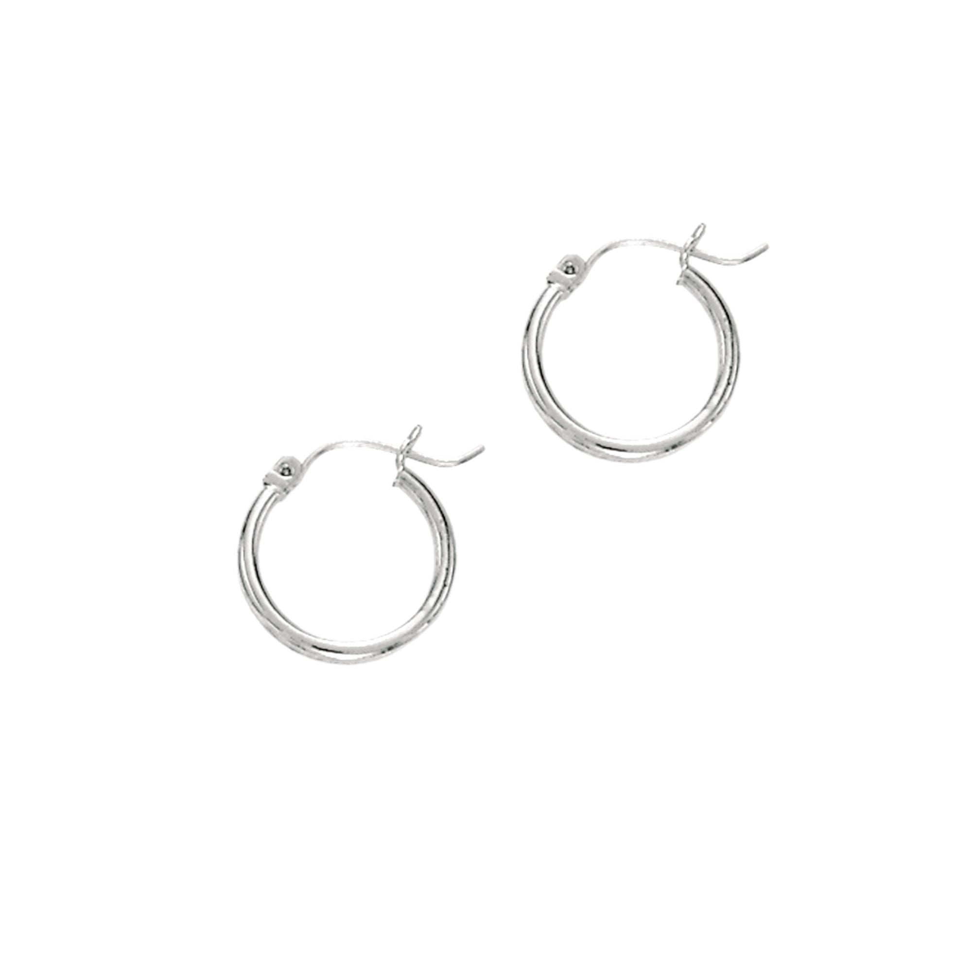 14K Gold 2x20mm Hoops