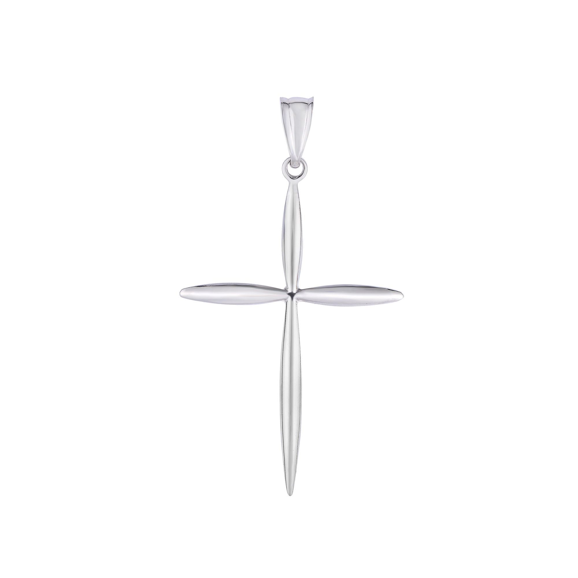 14K Gold Polished Cross