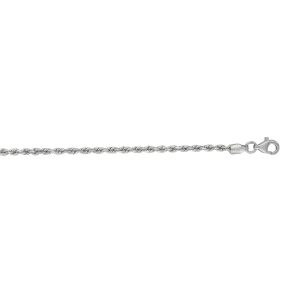 14K Gold 2mm Diamond Cut Royal Rope Chain