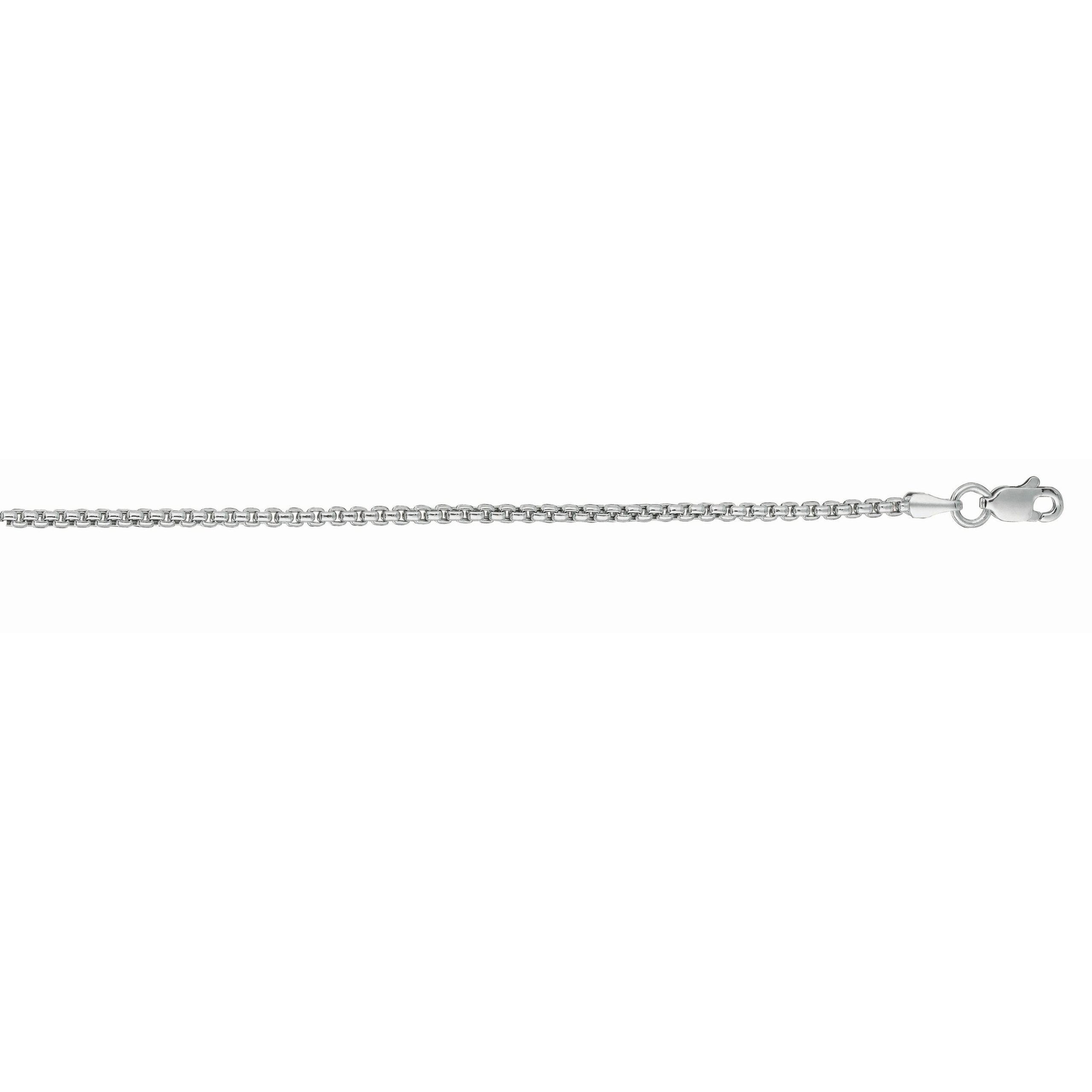 14K Gold 1.3mm Lite Round Box Chain