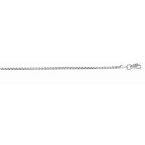 14K Gold 1.3mm Lite Round Box Chain