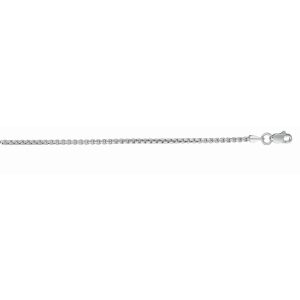 14K Gold 1.3mm Lite Round Box Chain