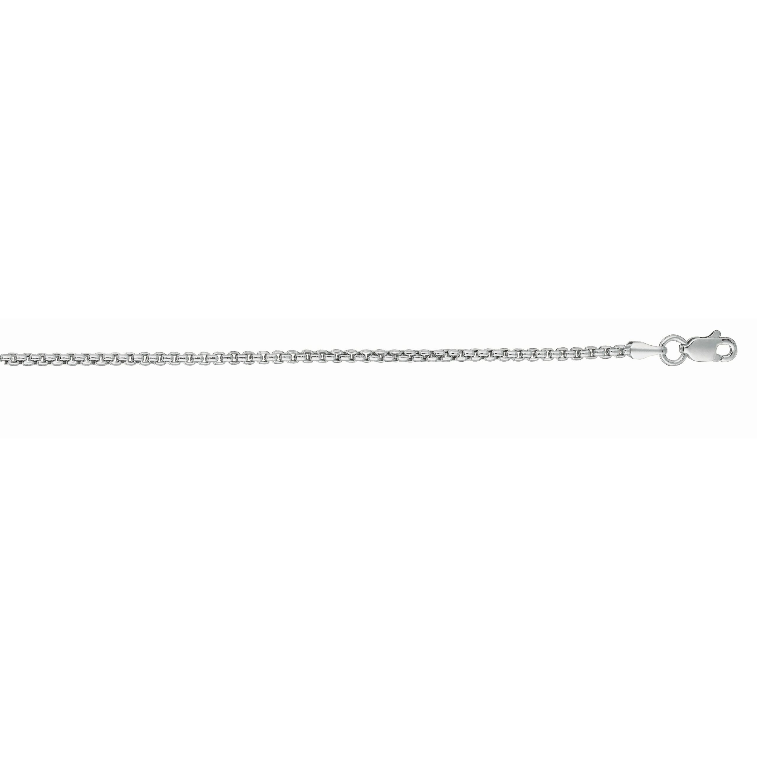 14K Gold 1.3mm Lite Round Box Chain