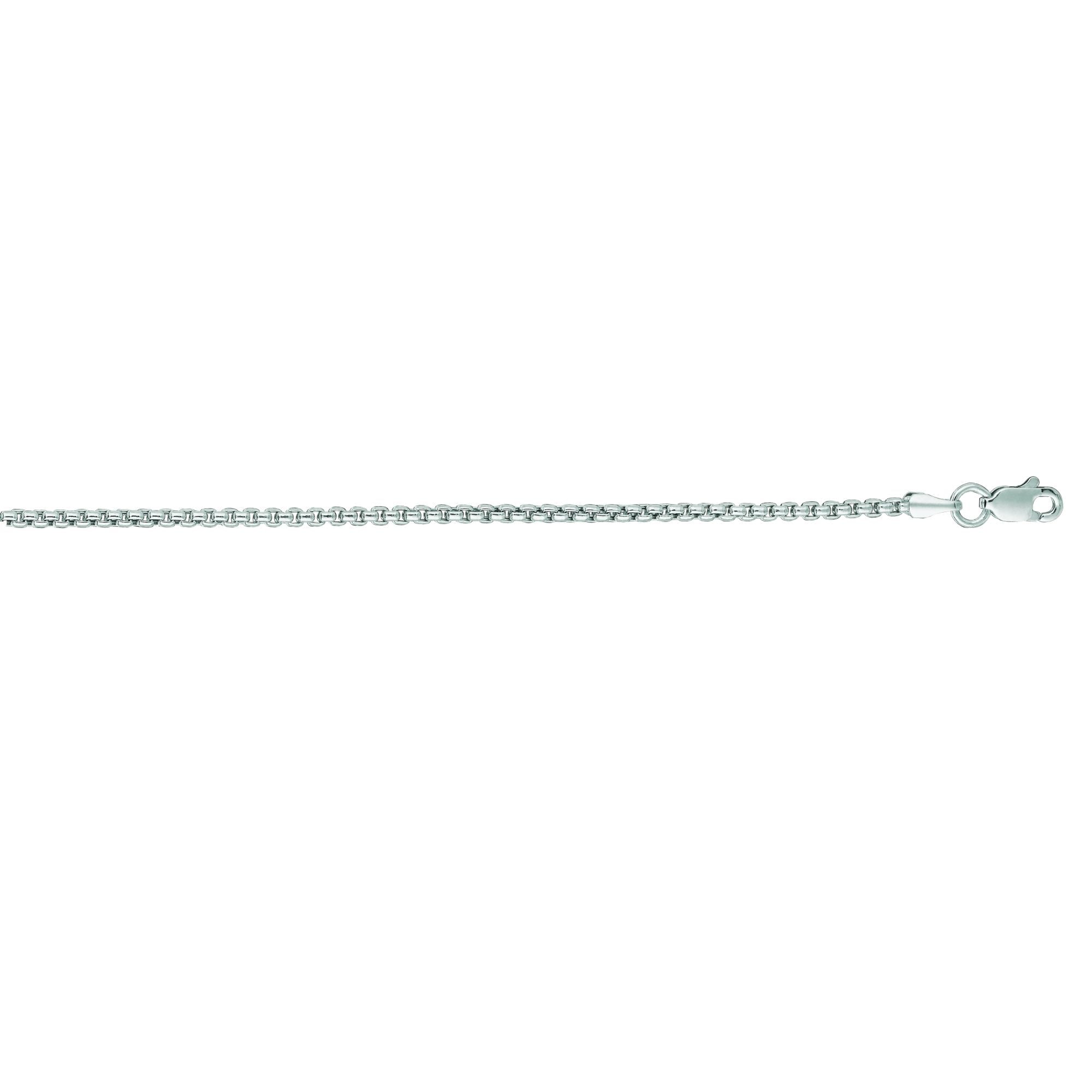 14K Gold 1.8mm Lite Round Box Chain