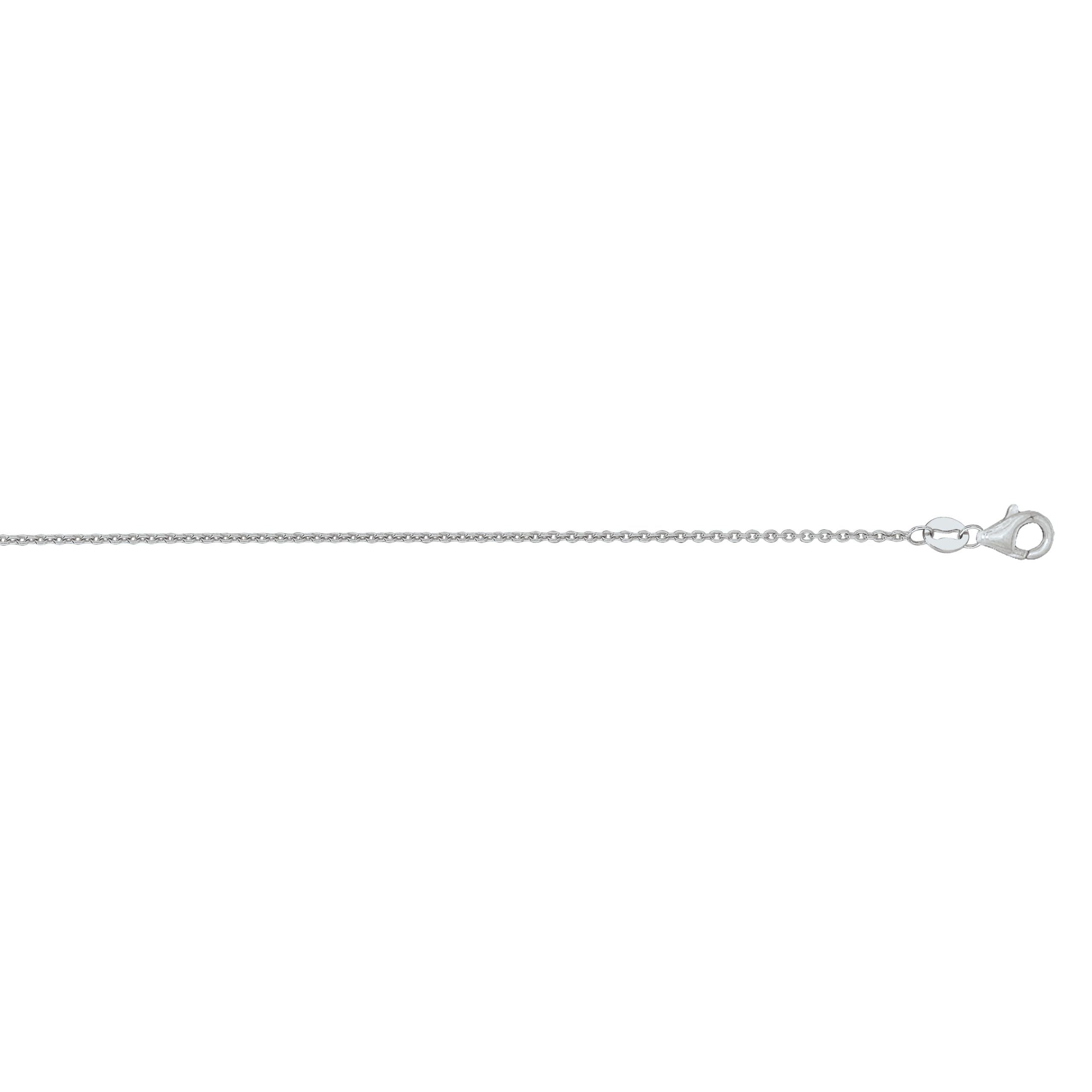 14K Gold 1.1mm Oval Cable Chain