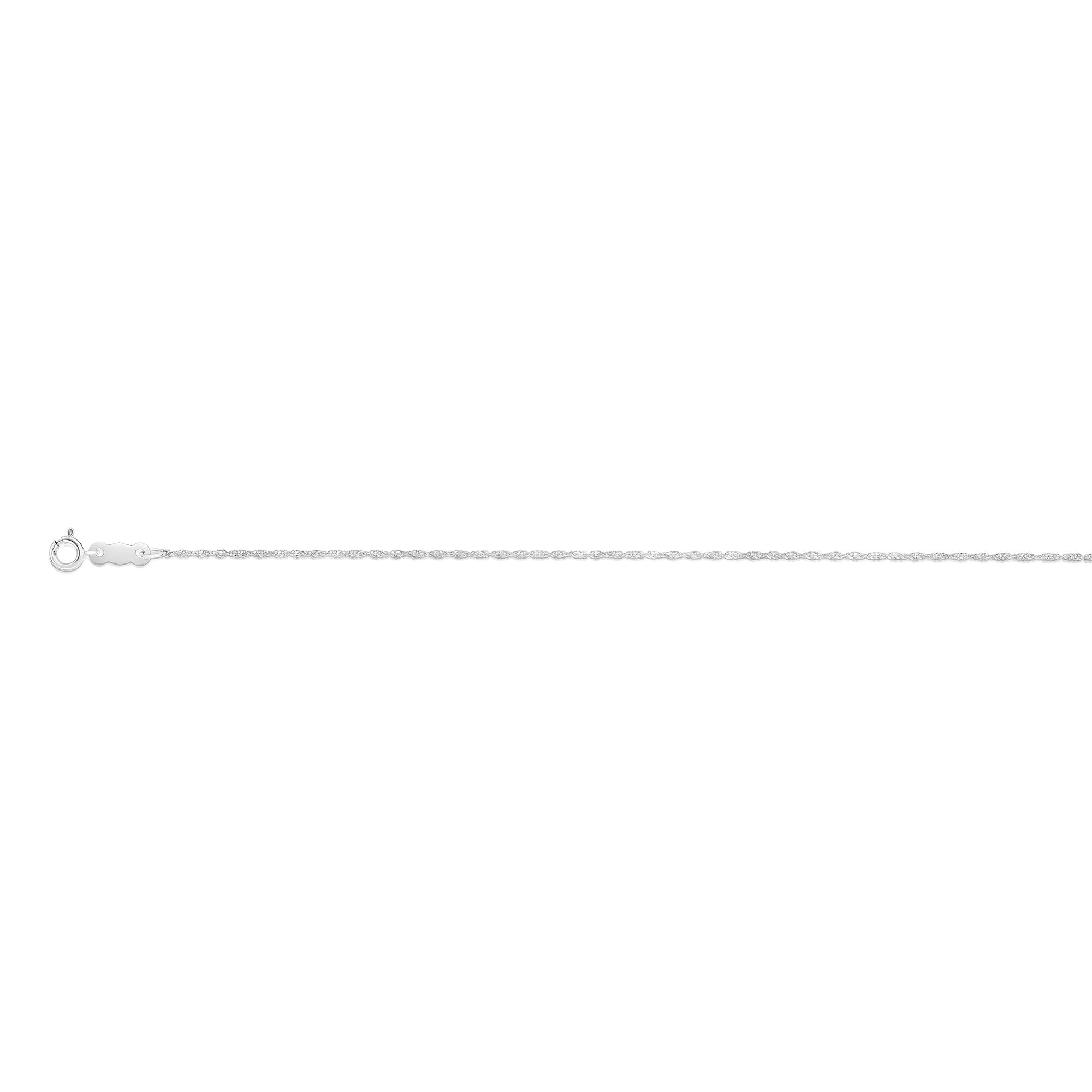 14K Gold 0.81mm Singapore Chain